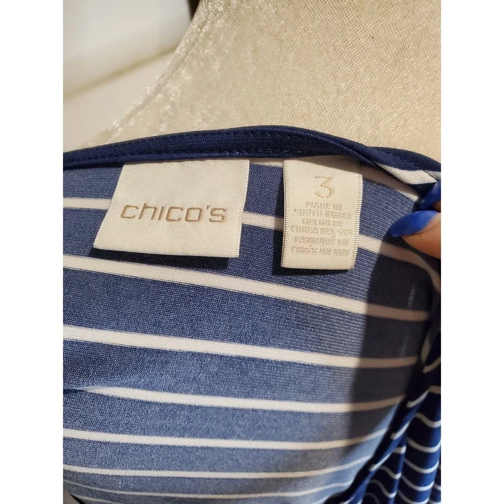 Chicos navy white